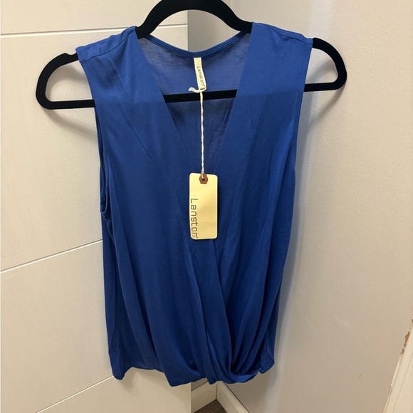 Lanston Revolve Royal Blue Flowy Lightweight Tank Top Size Small NWT - Picture 1 of 3